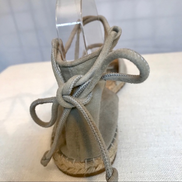 DVF Dakota Suede Gladiator Espadrille Sandal Sz 9 - Picture 2 of 7